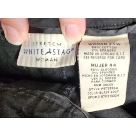 White Stag Black Bermuda Shorts Plus Size 24W - Picture 4 of 4